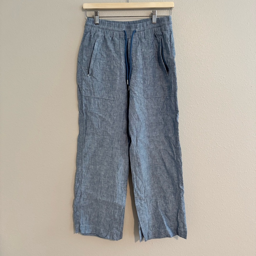 ATHLETA  Chambray Wide-Leg Pants